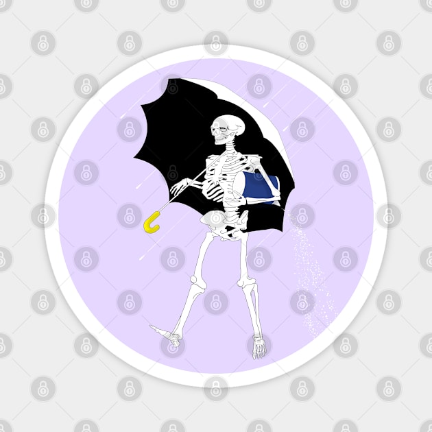 Morton the Salt Skeleton Magnet by PixelGum